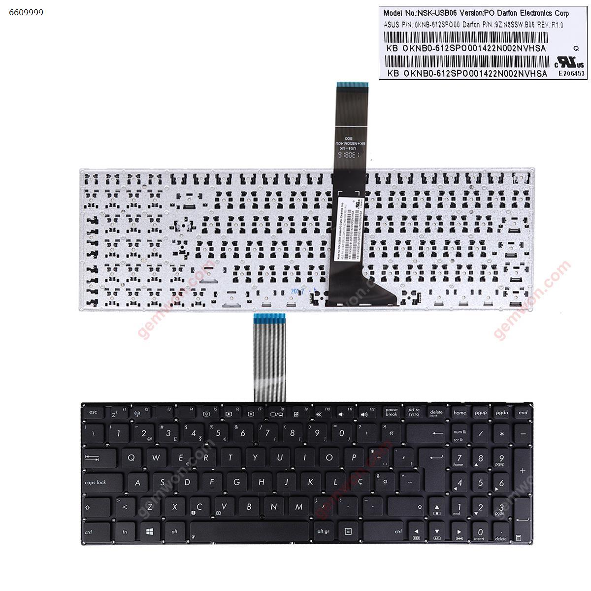 Picture of New Replacement Laptop Keyboard For ASUS  X550 BLACK(Without FRAME,Without Foil,For Win8) PO Layout