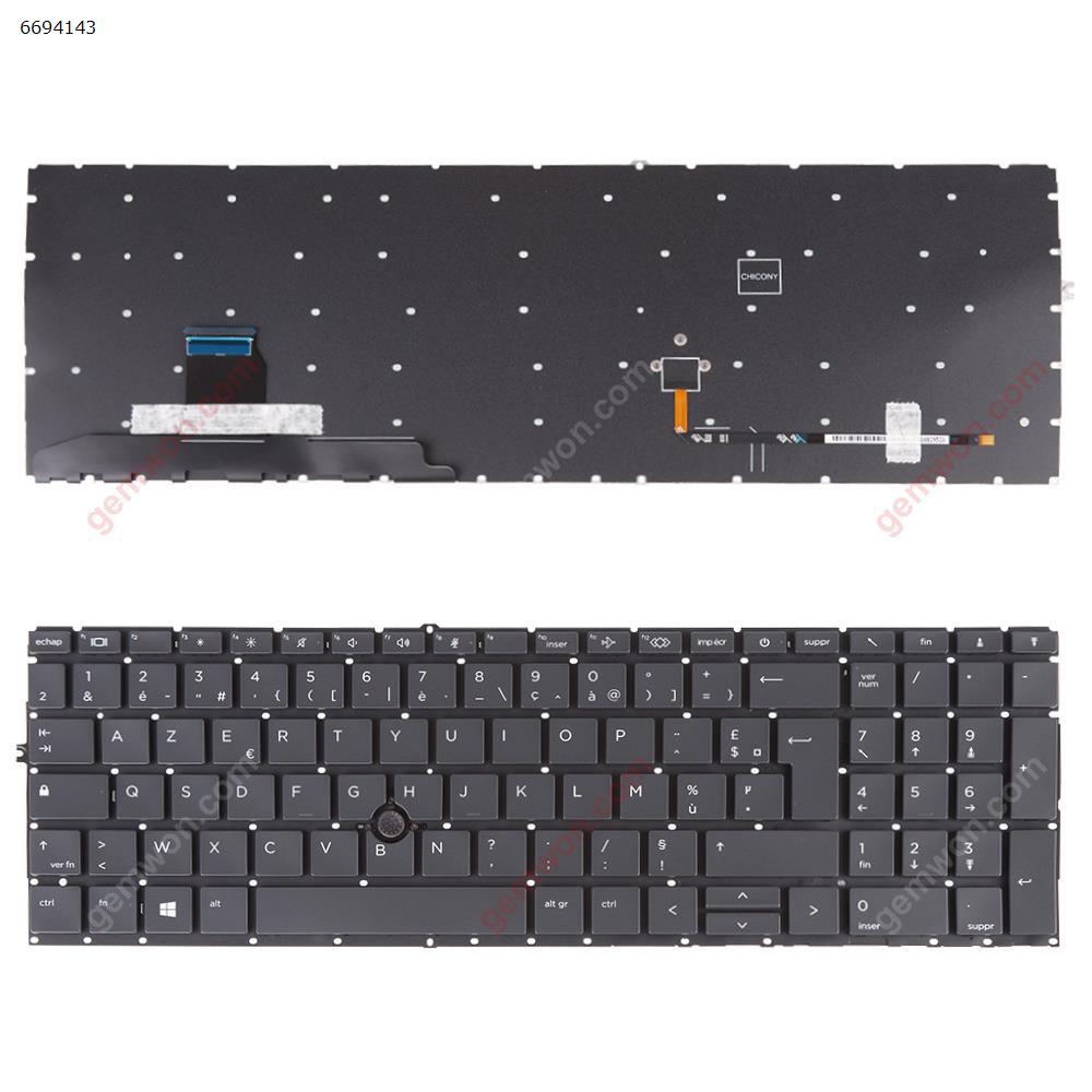 Picture of New Replacement Laptop Keyboard For HP EliteBook 850 g7 BLACK ( Without FRAME, with point ， Win8) FR Layout