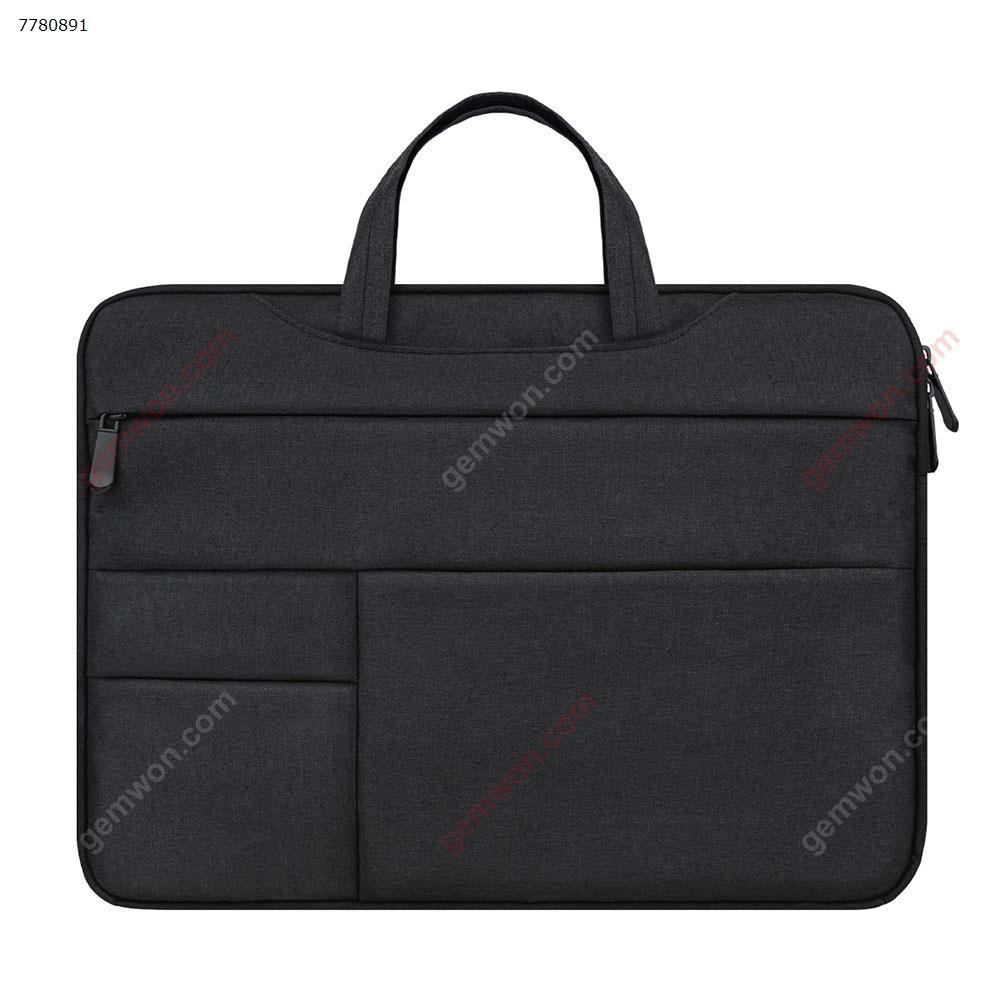 Picture of Laptop bag inner bag multi-functional business document protective sleeve Apple Lenovo tablet 15.6 inch black