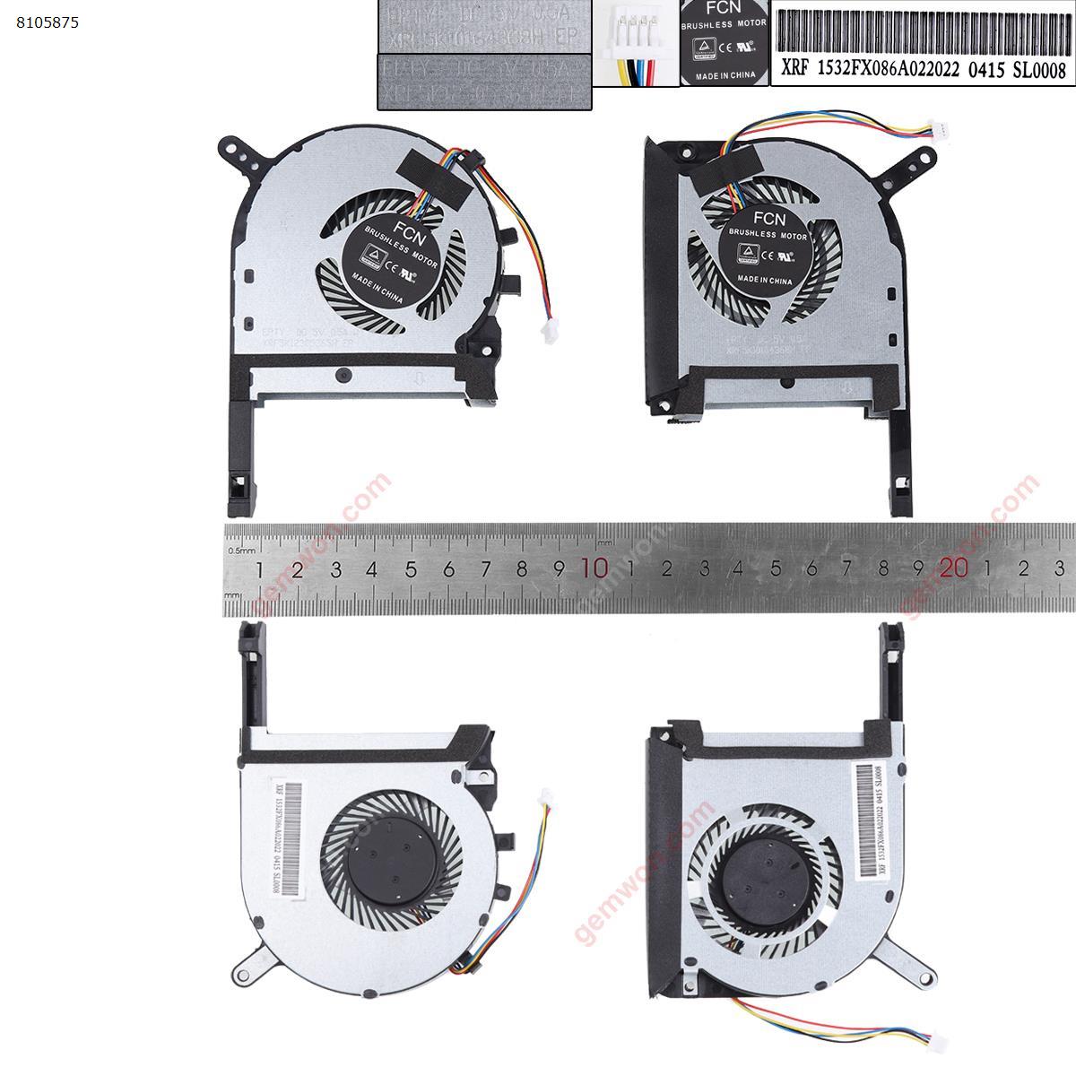 Picture of New Replacement CPU Cooling Fan For  ASUS FX86 FX95G FX705G FX505（CPU+GPU，High copy