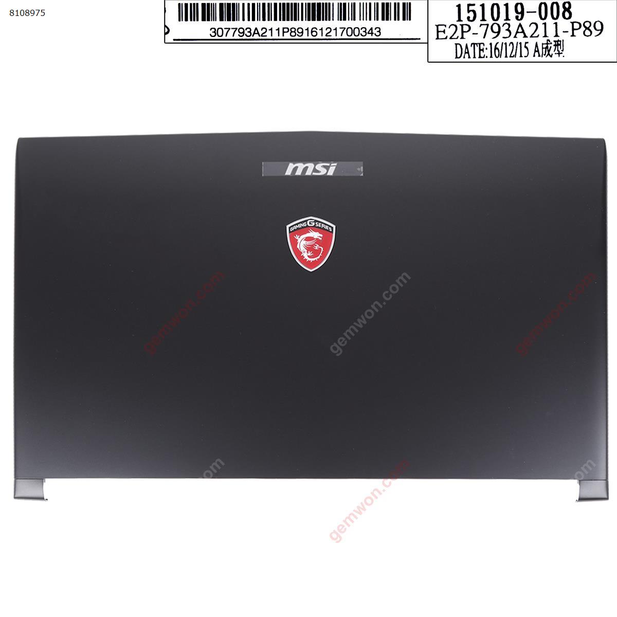 Picture of New Replacement Laptop Cover For MSI GL72 GP72 MS-1793 1795 1799 179B LCD Back Cover black With two logo.