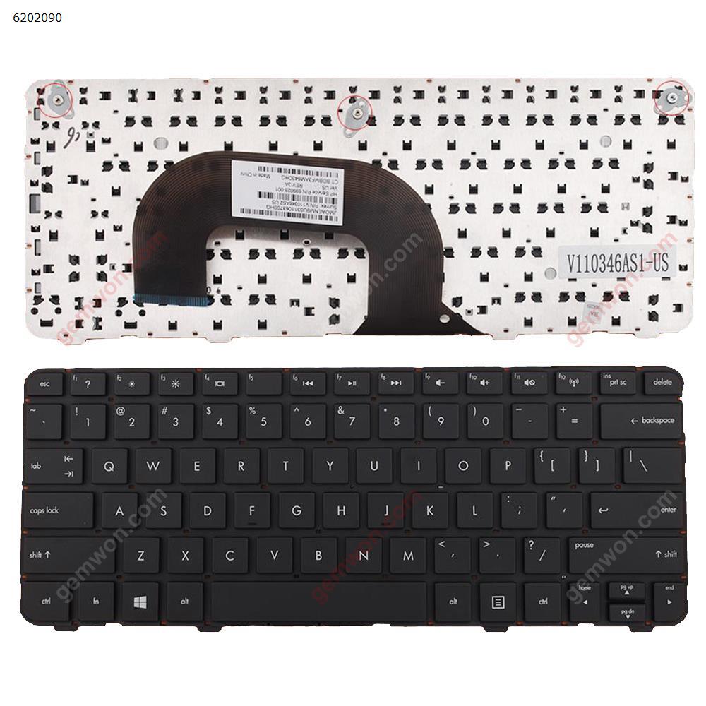 Picture of New Replacement Laptop Keyboard For HP Pavilion DM1-3000 DM1-4000 Series BLACK (Without FRAME,For Win8) US Layout