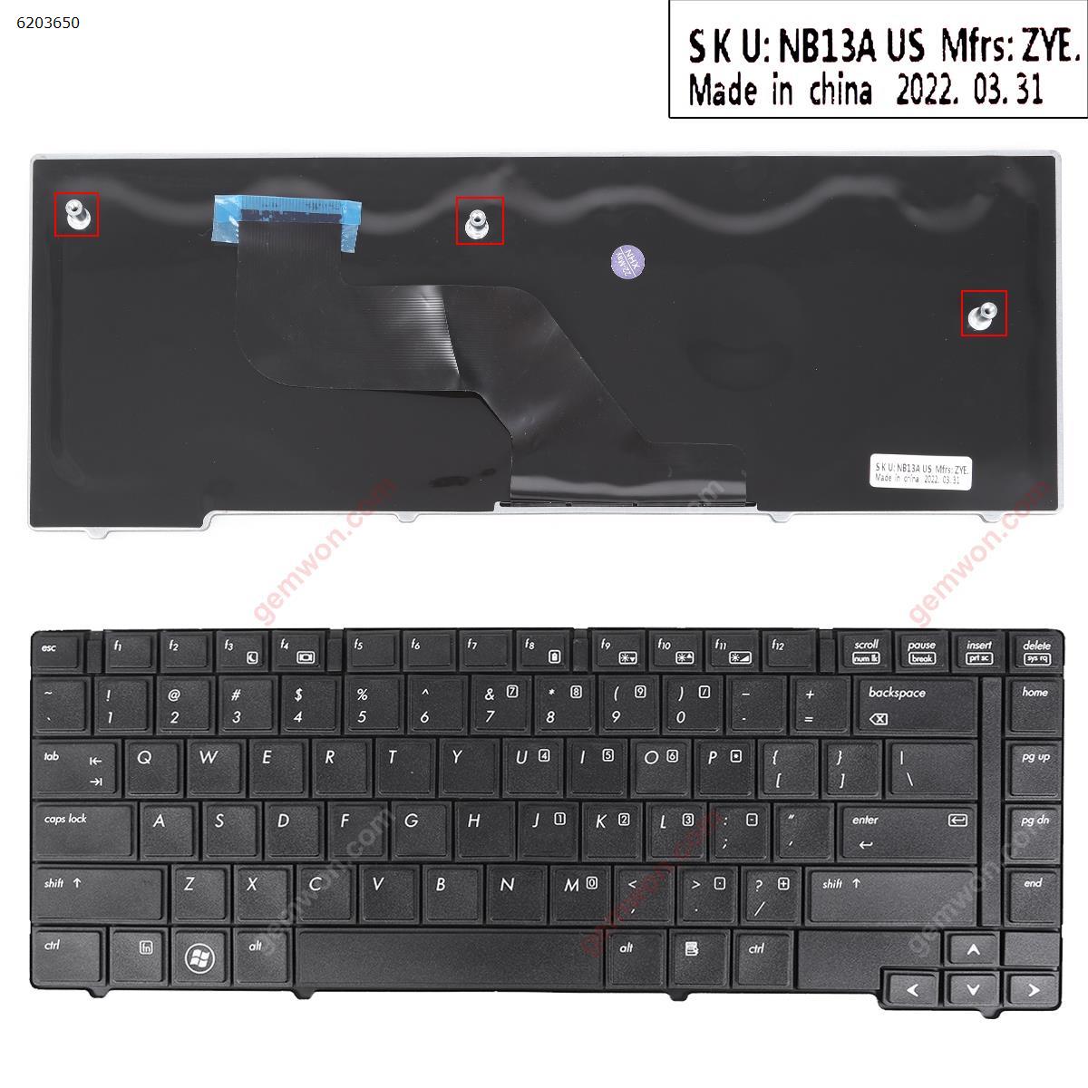 Picture of New Replacement Laptop Keyboard For HP EliteBook 8440P 8440W BLACK(WithOut Point stick) OEM US Layout