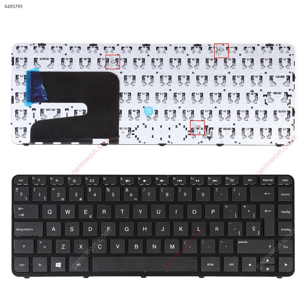 Picture of New Replacement Laptop Keyboard For HP Pavilion 14-E GLOSSY FRAME BLACK OEM Win8 SP Layout