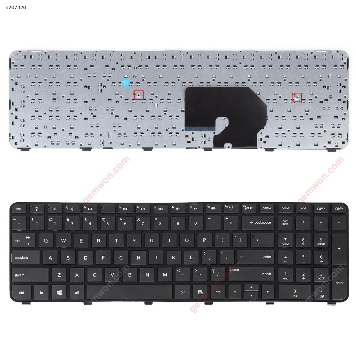 Picture of New Replacement Laptop Keyboard For HP DV7-6000 GLOSSY FRAME BLACK WIN8 US Layout
