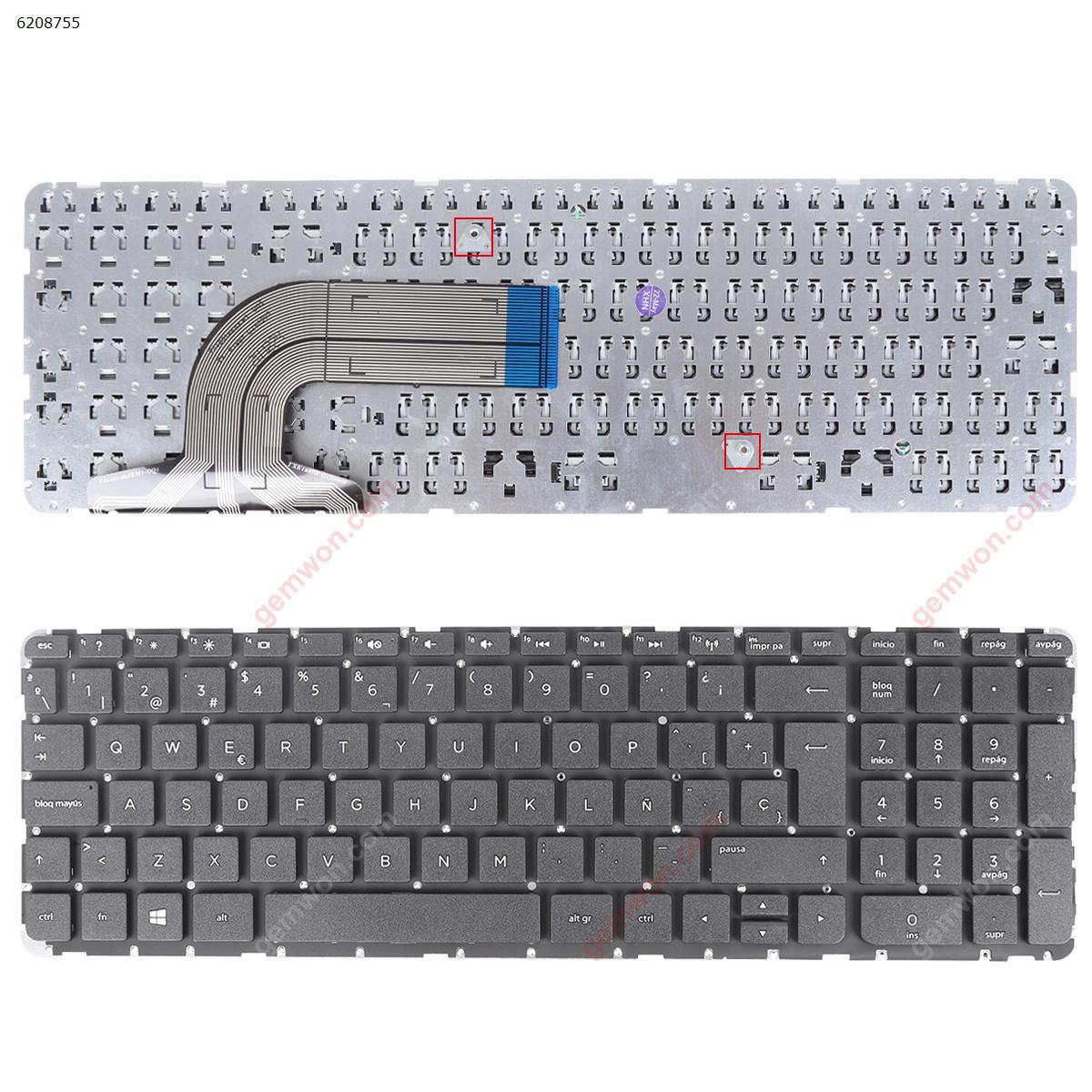 Picture of New Replacement Laptop Keyboard For HP Pavilion 15-e  BLACK(Without Frame,Without Foil,Win8) SP Layout