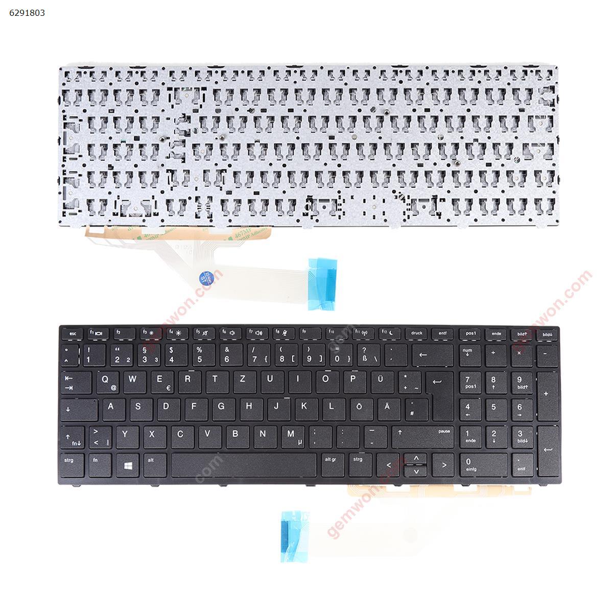 Picture of New Replacement Laptop Keyboard For HP Probook 450 G5 455 G5 470 G5 BLACK FRAME BLACK（Without Foil) WIN8 GR Layout