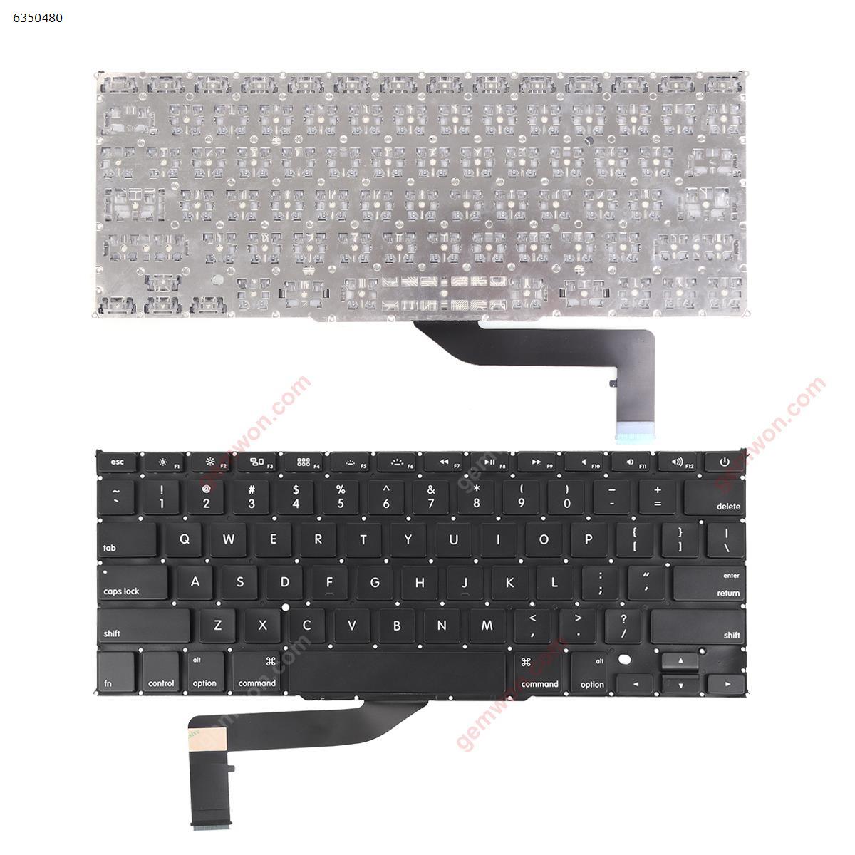 Picture of New Replacement Laptop Keyboard For Apple Macbook Pro A1398 15" BLACK (without Backlit) US Layout