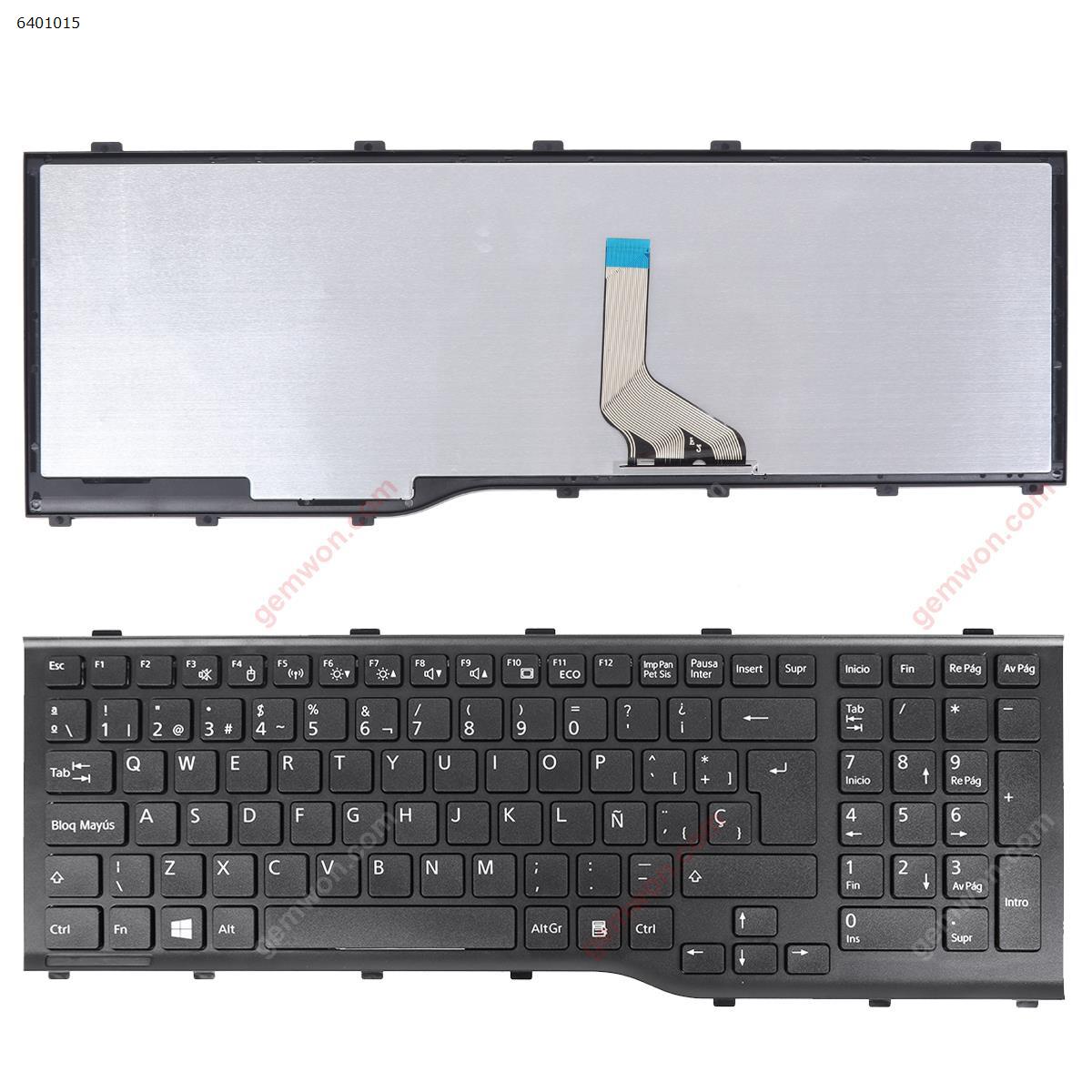 Picture of New Replacement Laptop Keyboard For FUJITSU Lifebook AH532 A532 N532 NH532 BLACK FRAME BLACK OEM SP Layout
