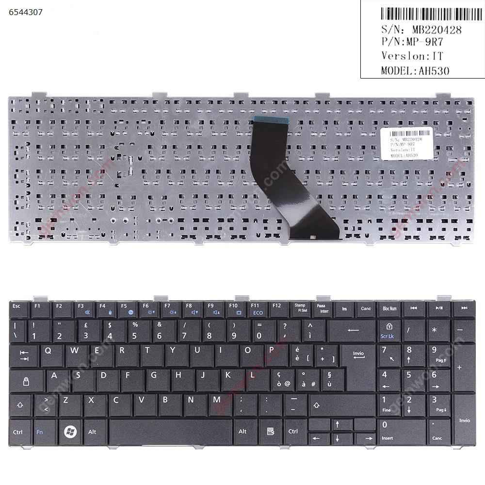 Picture of New Replacement Laptop Keyboard For FUJITSU Lifebook A530 AH530 AH531 NH751 BLACK (Without foil) IT Layout