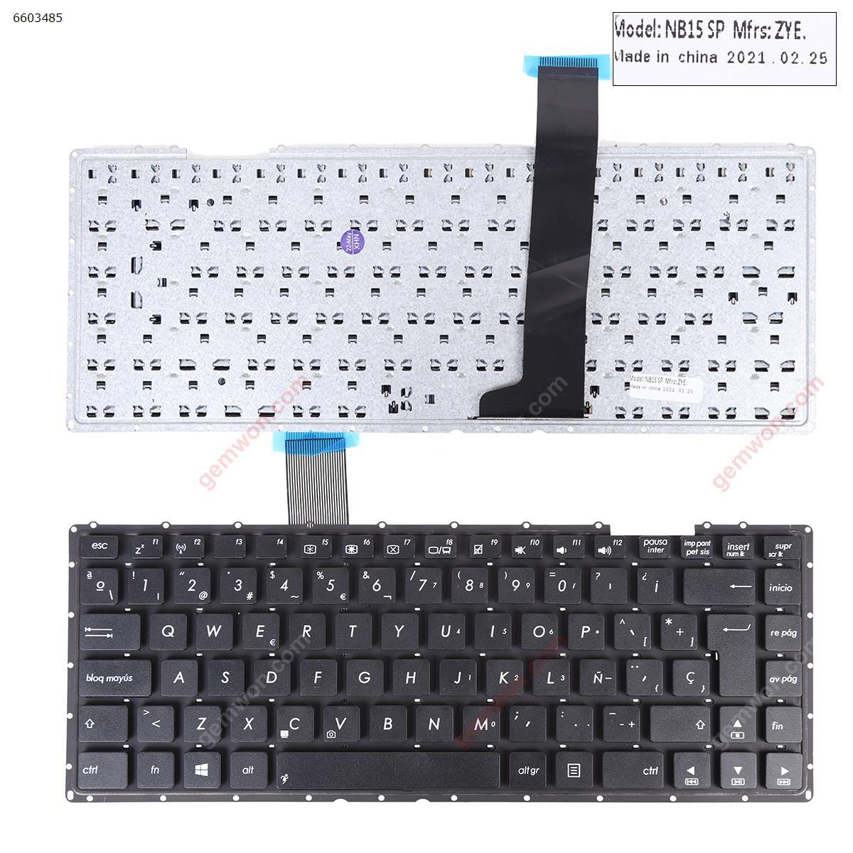 Picture of New Replacement Laptop Keyboard For ASUS X450 BLACK(For Win8) SP Layout