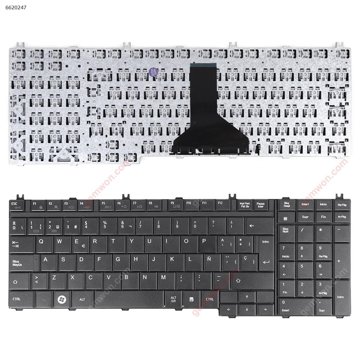 Picture of New Replacement Laptop Keyboard For TOSHIBA P300 L350 L355 L500 Series BLACK（Without foil) SP Layout