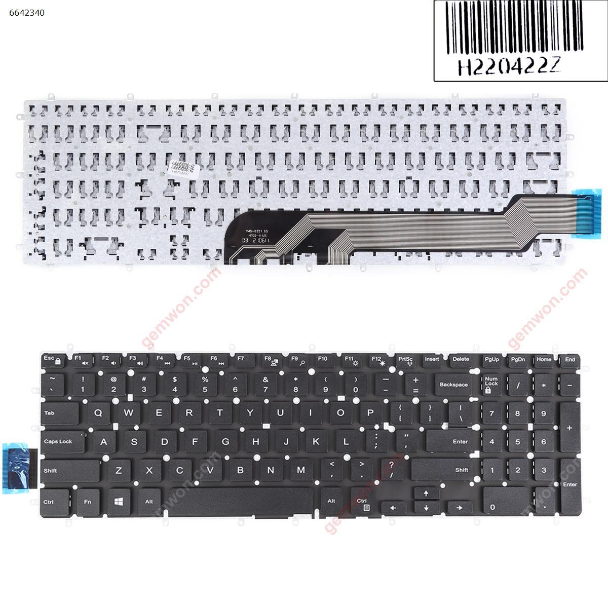 Picture of New Replacement Laptop Keyboard For Dell Inspiron 15-7566 7567 5567 5568 BLACK （Without FRAME,OEM）WIN8 US Layout
