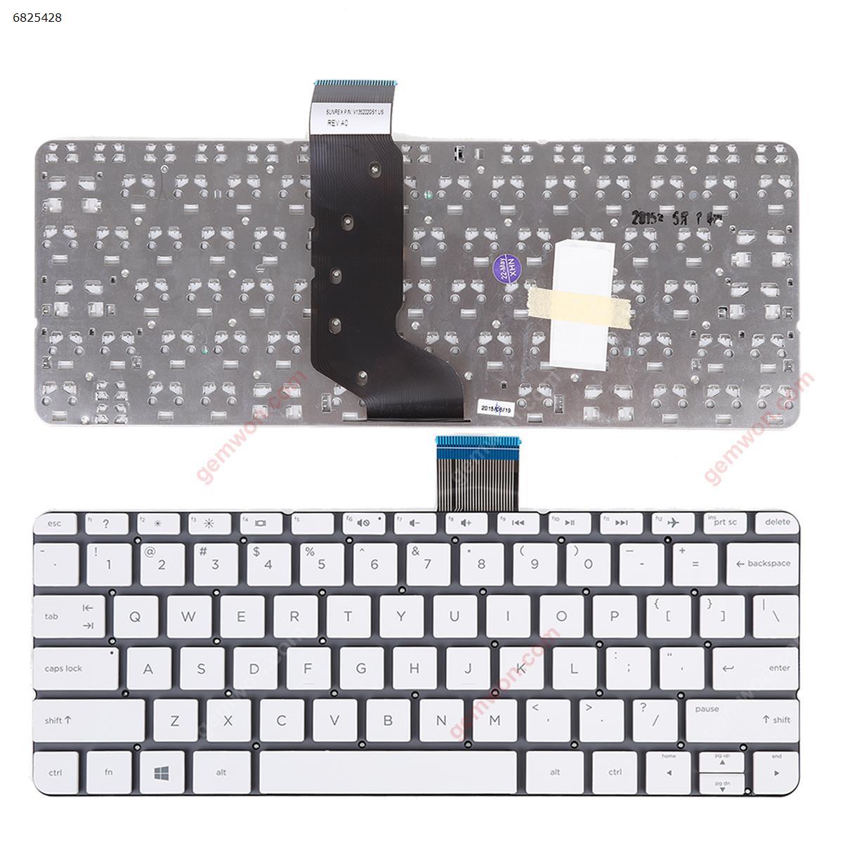 Picture of New Replacement Laptop Keyboard For HP Stream 11-AH 11-AH012DX 11-AH013WM 11-AH110NR 11-AH117WM WHITE (Win8)) US Layout