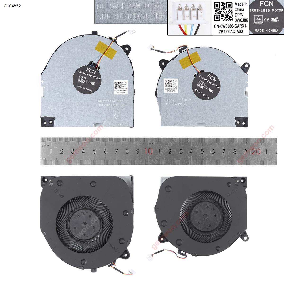 Picture of New Replacement CPU Cooling Fan For Lenovo Legion y540-15irh y7000-2019（L+R）. N/A