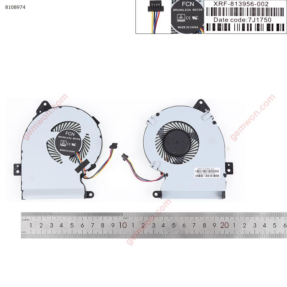 Picture of New Replacement CPU Cooling Fan For ASUS R541 X540SA X540LA X540Lj x540YA X540LJ X540 X540YA-XX017D(version1，high copy） N/A Layout