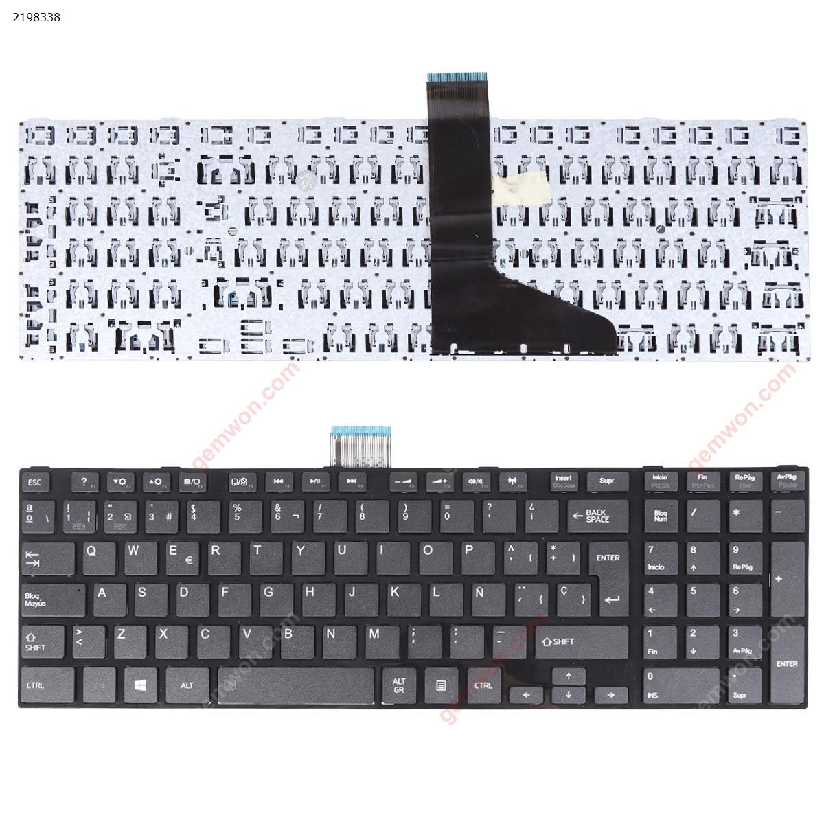 Picture of New Replacement Laptop Keyboard For TOSHIBA L850 GLOSSY FRAME BLACK OEM Win7 SP Layout