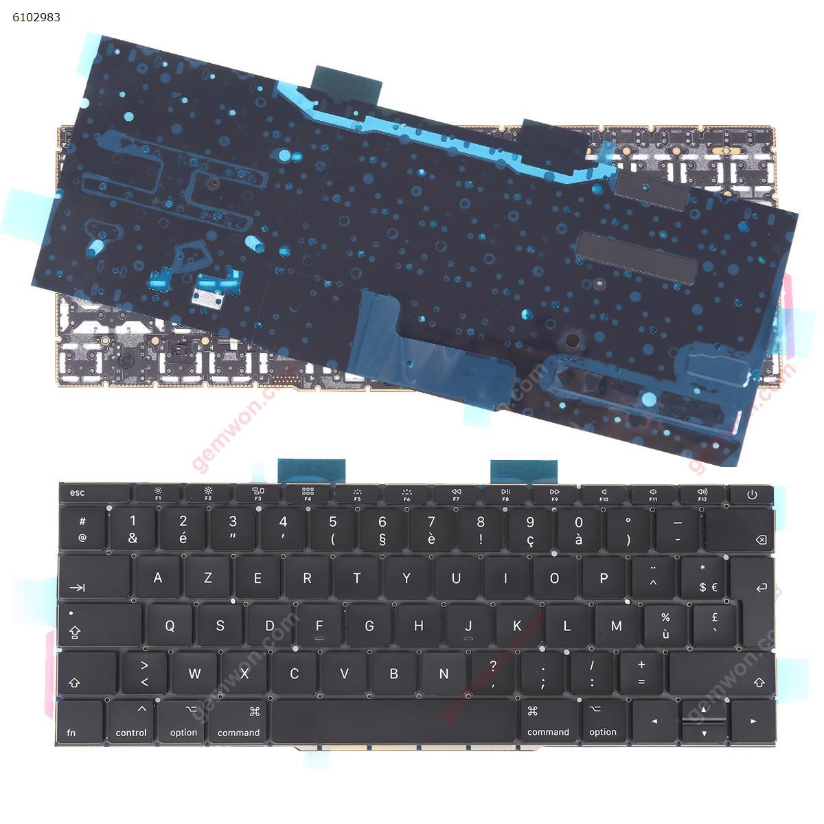 Picture of New Replacement Laptop Keyboard For Apple MacBook Pro 13.3" A1708 Black (With Backlit Board) FR Layout
