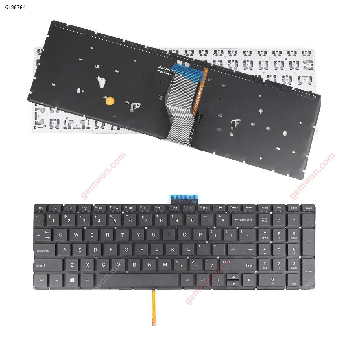 Picture of New Replacement Laptop Keyboard For HP Pavilion Power 15-CB 15-CB000  BLACK (Without FRAME, Backlit) US Layout