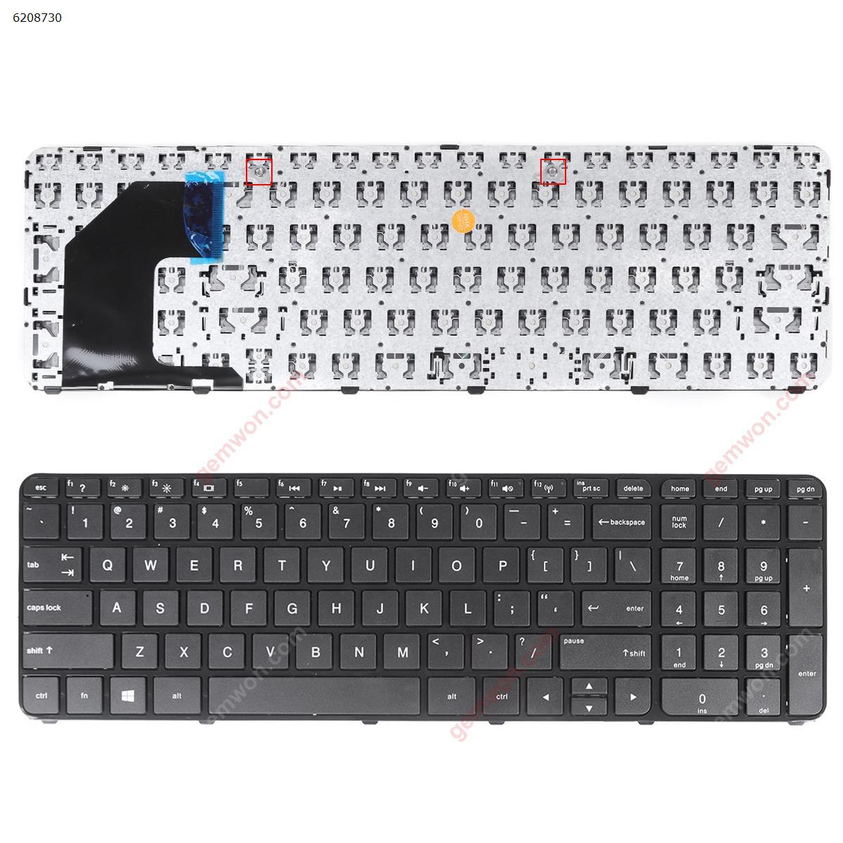 Picture of New Replacement Laptop Keyboard For HP Pavilion 15-B1420X GLOSSY FRAME BLACK(Without Foil,For Win8) US Layout