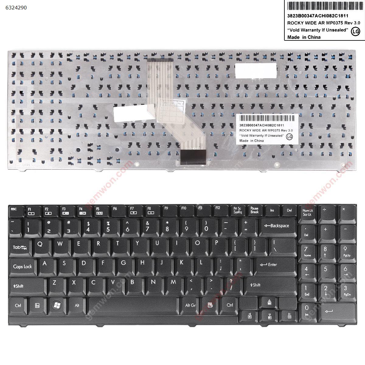 Picture of New Replacement Laptop Keyboard For Medion Akoya P6610~P6619 BLACK(Version 2) US Layout