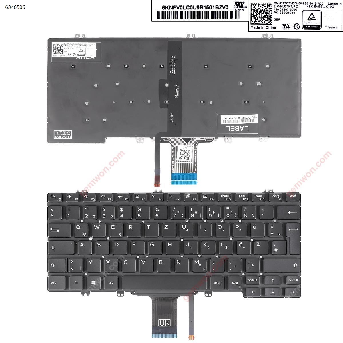 Picture of New Replacement Laptop Keyboard For DELL LATITUD E5200 3300 5300 7200 7300 3301 7290 5310 BLACK (Backlit，Win8) Gr Layout