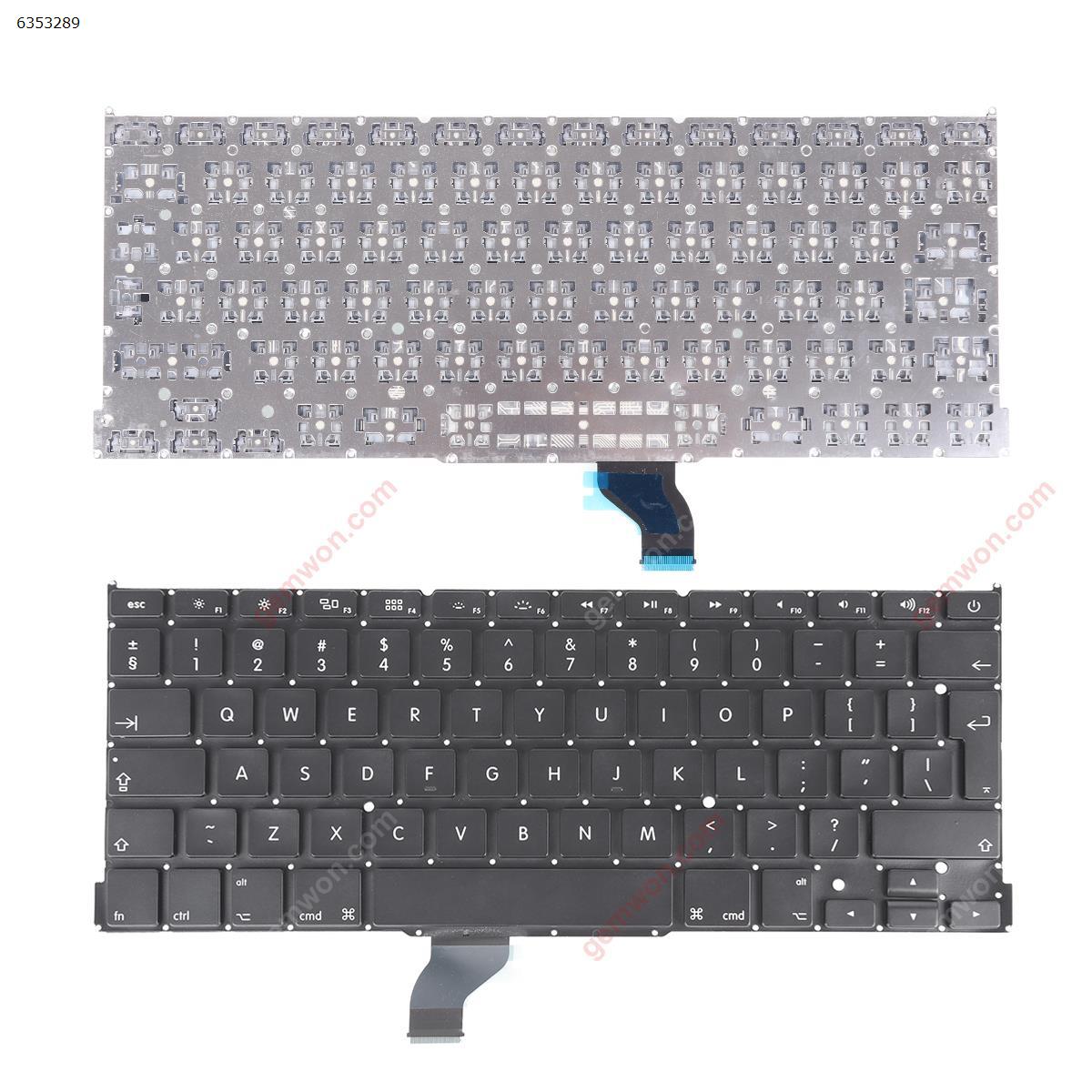 Picture of New Replacement Laptop Keyboard For APPLE MacBook Pro A1502 BLACK(without Backlit) UI Layout