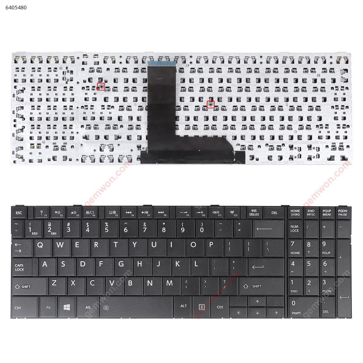 Picture of New Replacement Laptop Keyboard For TOSHIBA Satellite C50-B BLACK(For Win8) US Layout