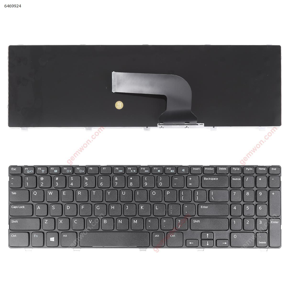 Picture of New Replacement Laptop Keyboard For DELL Inspiron 15 3521 15R 5521 2521 BLACK FRAME BLACK(OEM) US Layout