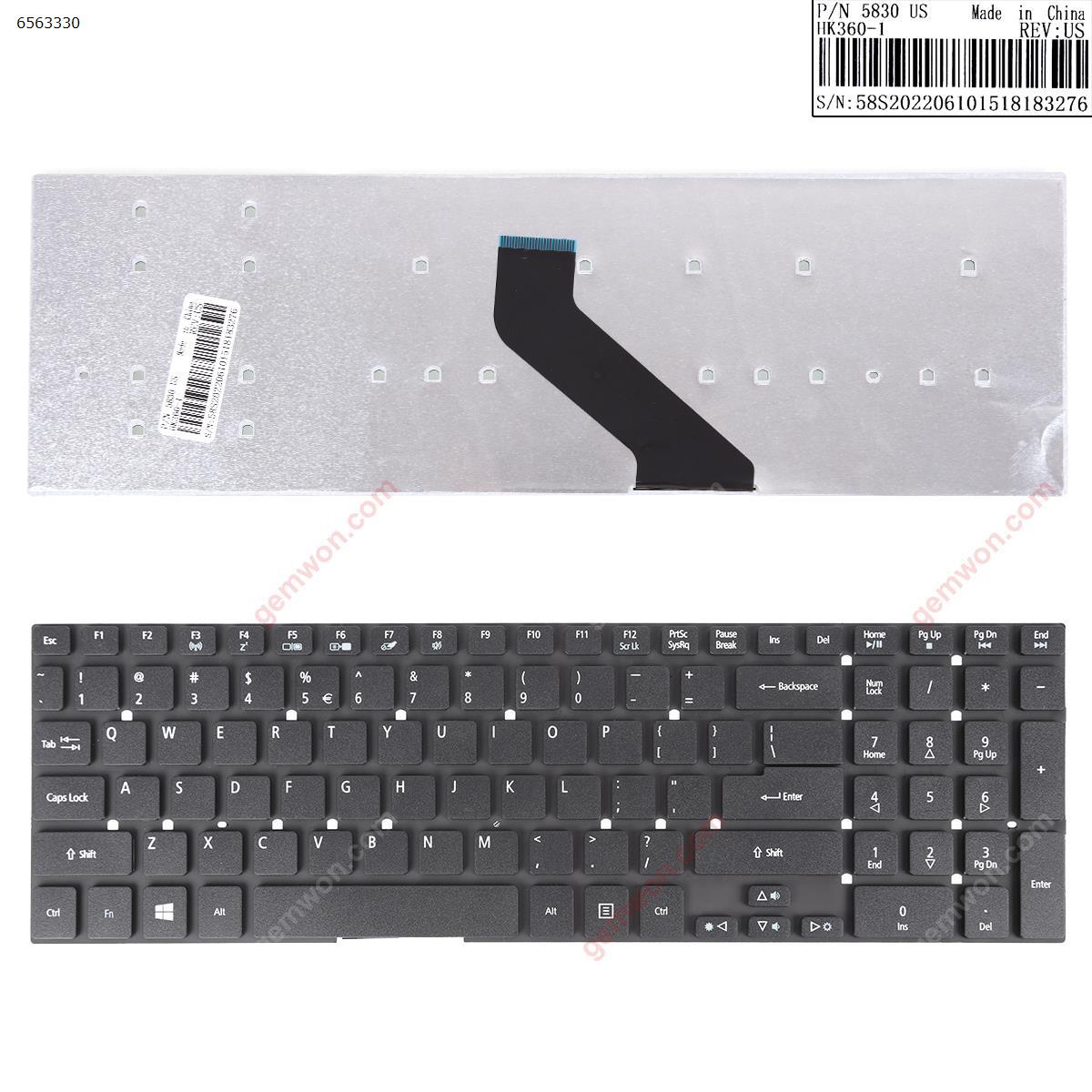 Picture of New Replacement Laptop Keyboard For ACER Aspire 5755G 5830T BLACK(For Win8) US Layout