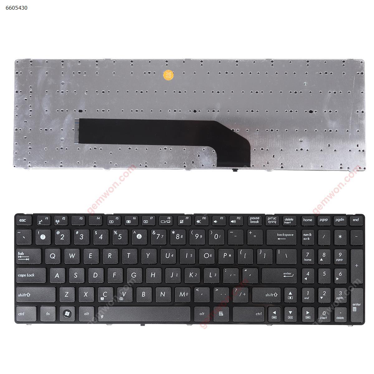 Picture of New Replacement Laptop Keyboard For ASUS K50 GLOSSY FRAME BLACK (OEM) US Layout