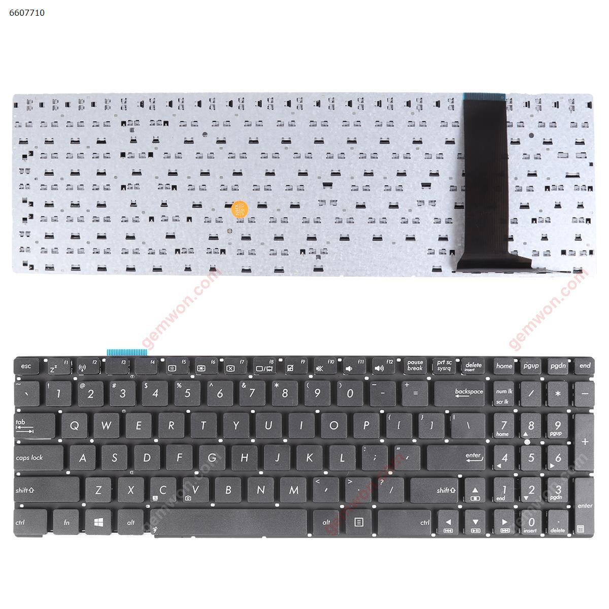 Picture of New Replacement Laptop Keyboard For ASUS N56 N56V U500VZ N76 N76VM N76VJ BLACK(Without foil,Without FRAME) US Layout