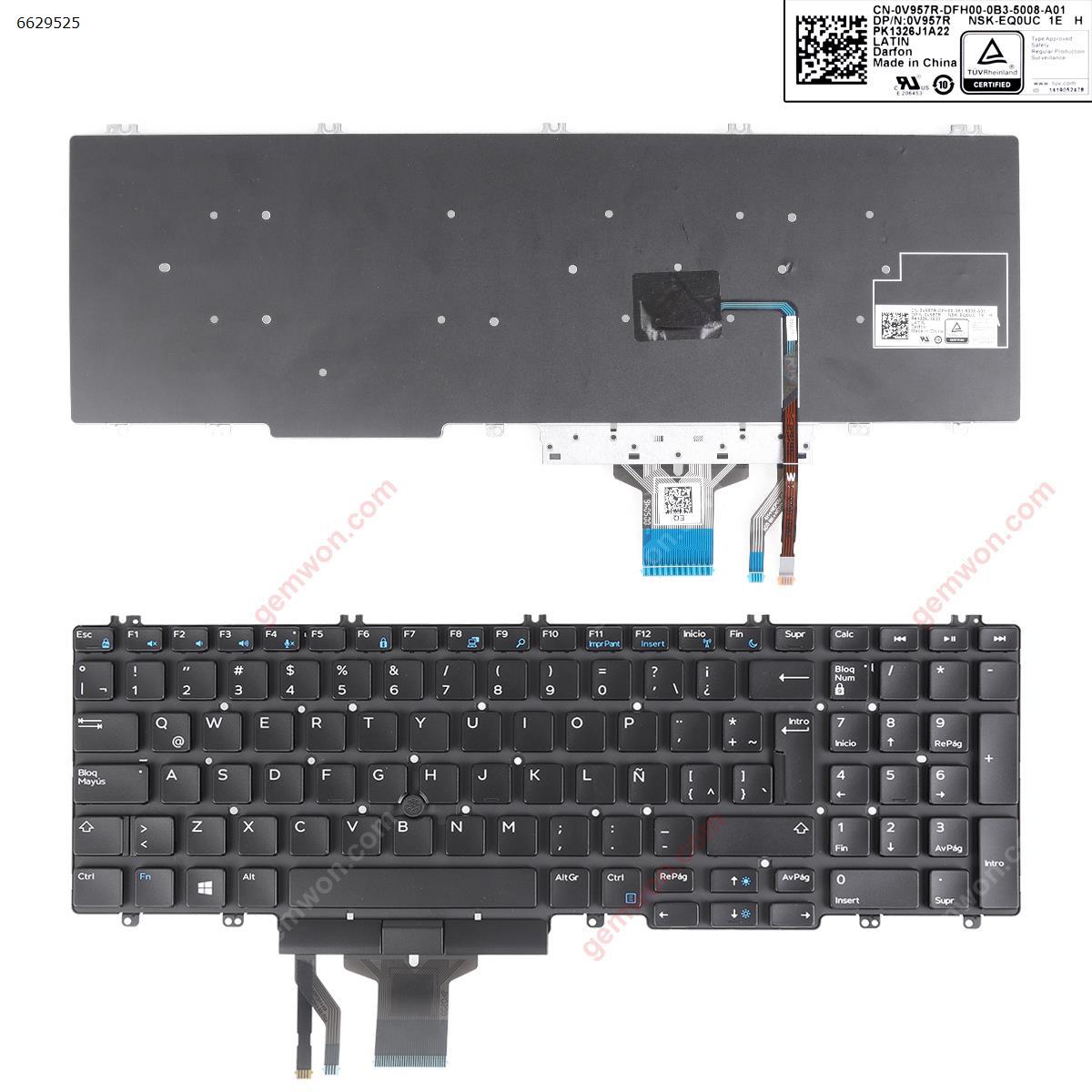 Picture of New Replacement Laptop Keyboard For DELL Precision 7530 7730 E7530 M7530 7540 7740 BLACK（With Point Stick ,Win8） LA Layout