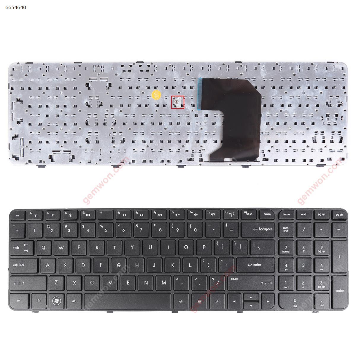 Picture of New Replacement Laptop Keyboard For HP Pavillion G7-2000 BLACK FRAME BLACK (For Win8) US Layout