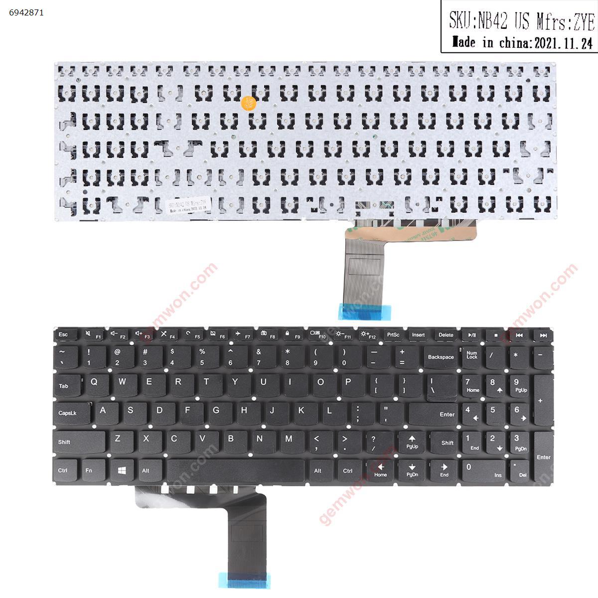 Picture of New Replacement Laptop Keyboard For Lenovo IdeaPad 310-15ISK 510-15ISK V310 Palmrest  BLACK (OEM) US Layout