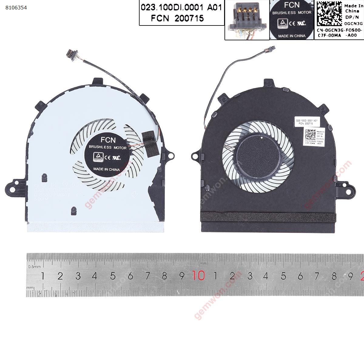 Picture of New Replacement CPU Cooling Fan For DELL Inspiron 17 7786 2-in-1 CPU，ORG. 0GCN3G