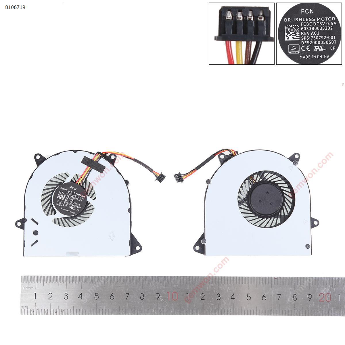 Picture of New Replacement CPU Cooling Fan For Lenovo IdeaPad 110-14IBR 110-15ACL 100-15IBD Laptop Fan （High copy）. N/A Layout