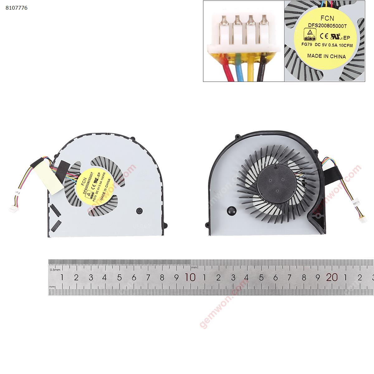 Picture of New Replacement CPU Cooling Fan For Dell Alienware 17  R3 CPU fan. N/A Layout
