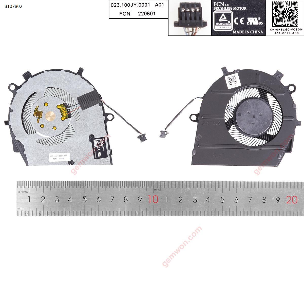 Picture of New Replacement CPU Cooling Fan For DELL Vostro 15 5501 5502 5508 5509 ORG. 0K61GC Layout