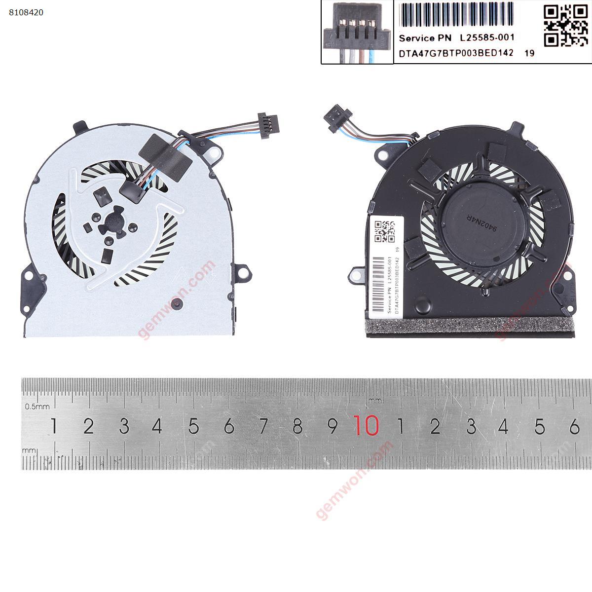Picture of New Replacement CPU Cooling Fan For HP Pavillon tpn-q208 15-cs 15t-cs（For Discrete graphics card,version 1ORG） . L25585-001 Layout