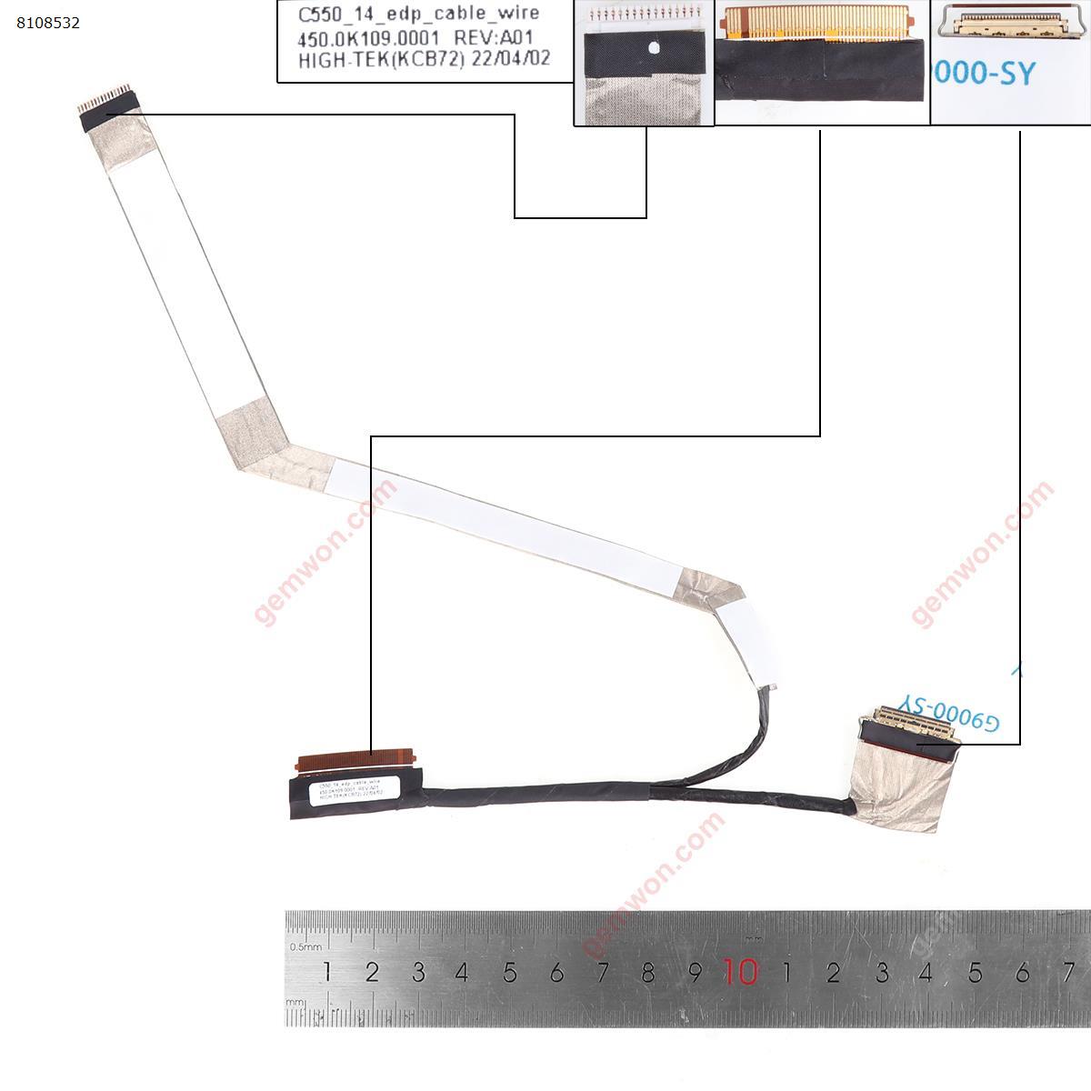 Picture of New LCD Display Screen Cable Replacement  For Lenovo Flex5 14ITL05 Flex 5-14IIL 14ALC05 C550-14.