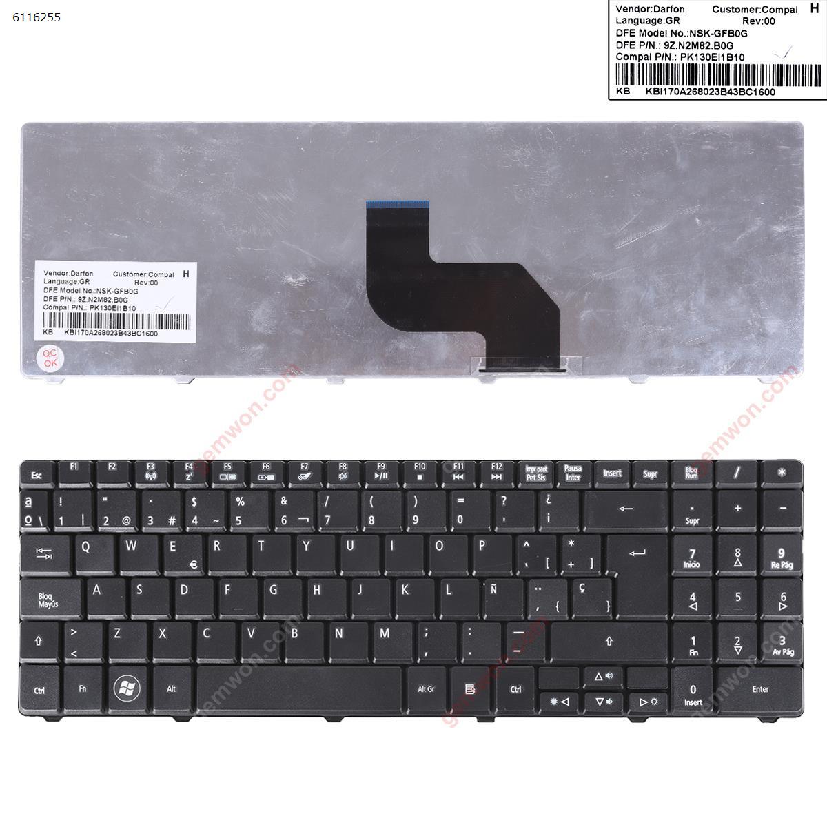 Picture of New Replacement Laptop Keyboard For ACER AS5516 AS5517/eMachines E625 BLACK(Version 1) SP Layout