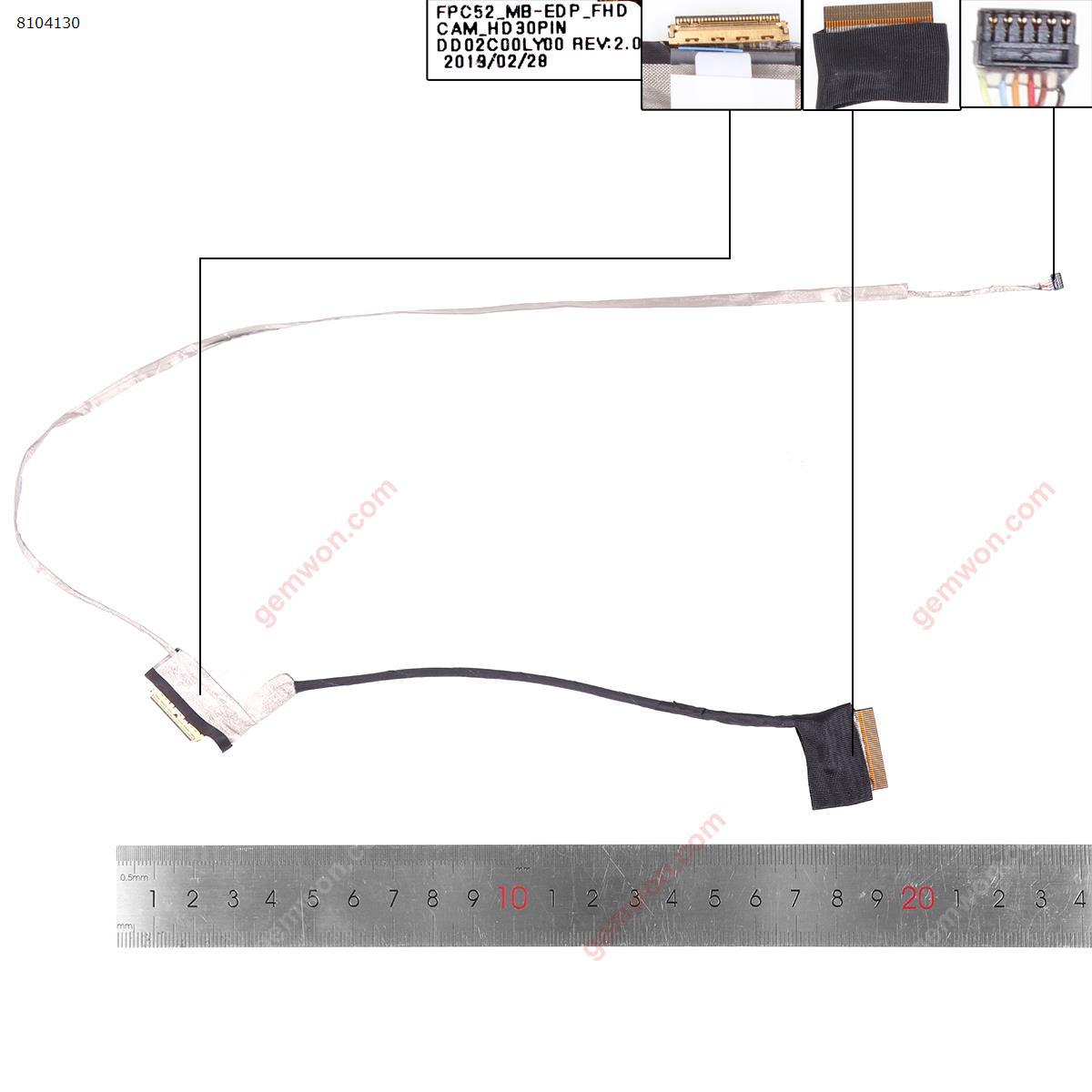Picture of New LCD Display Screen Cable Replacement  For HP 15-DK TPN-C141 30pin FHD .