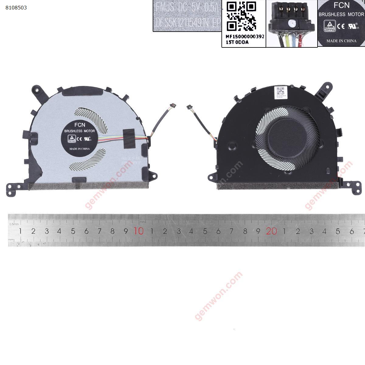 Picture of New Replacement CPU Cooling Fan For Xiaomi RedmiBook16 14 ⅡMX350 XMA2001 XMA2007 AB/J（ORG） N/A Layout