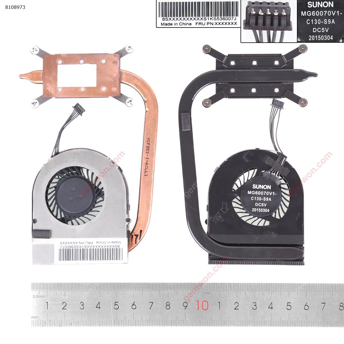 Picture of New Replacement CPU Cooling Fan For Lenovo ThinkPad l560 l570 CPU heatsink. 00NY528 Layout