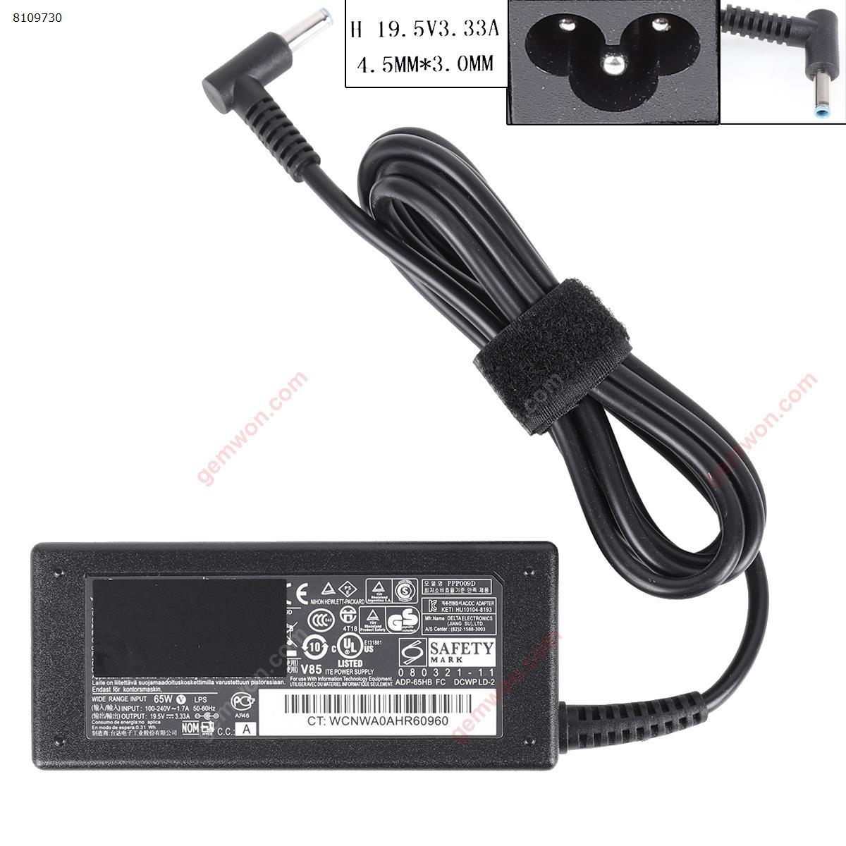 Picture of  HP 19.5V 3.33A Φ4.5*3.0 65W(Quality：A+)