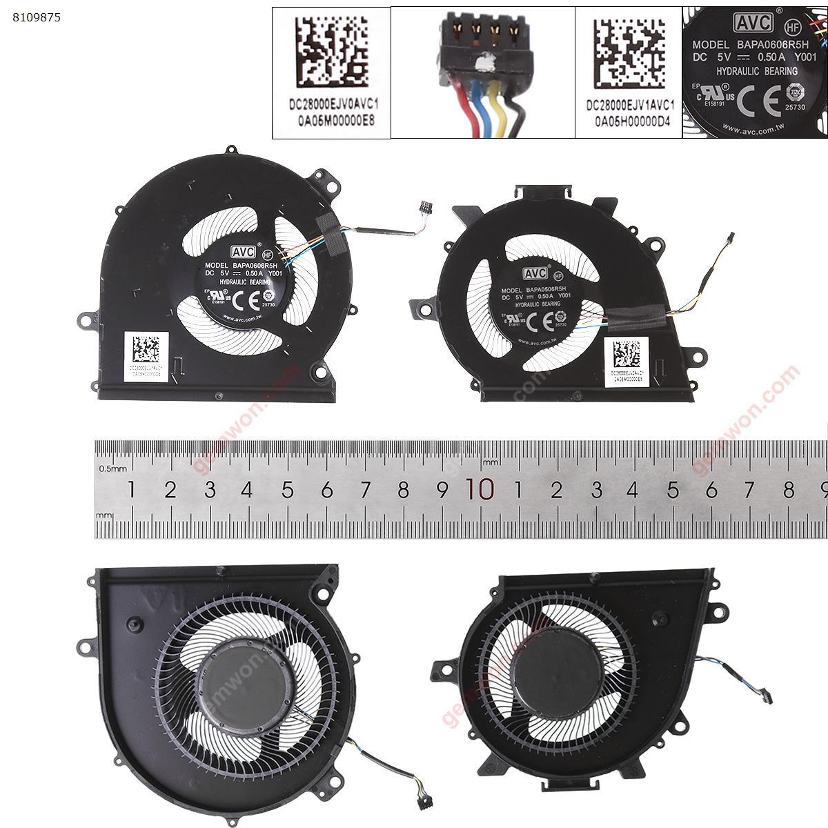 Picture of New Replacement CPU Cooling Fan For Lenovo Yoga S740-14IIL L+R（ORG）. 5H40S19967 Layout