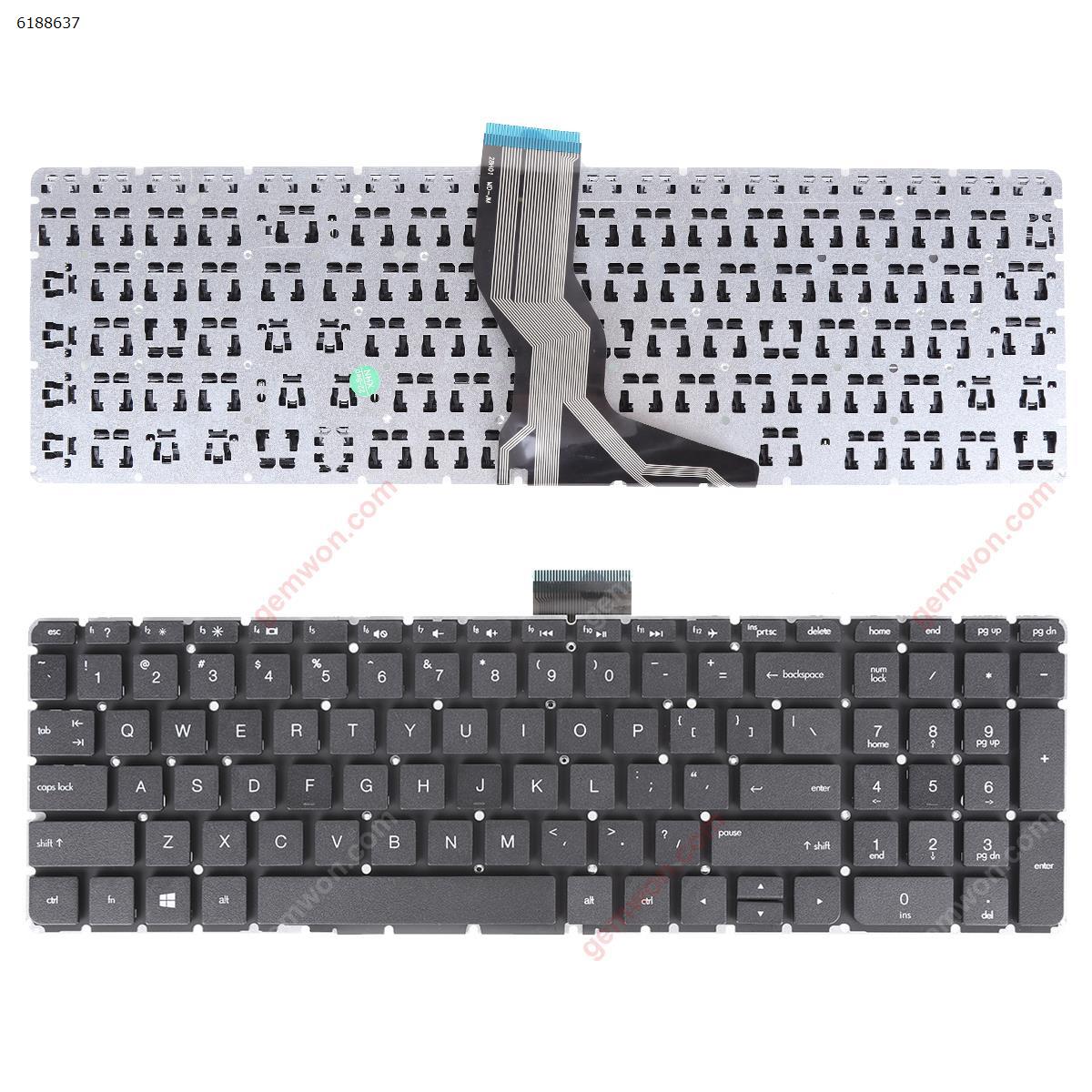 Picture of New Replacement Laptop Keyboard For HP Pavilion 15-au BLACK(( Without FRAME，SMALL Enter Win8) US Layout