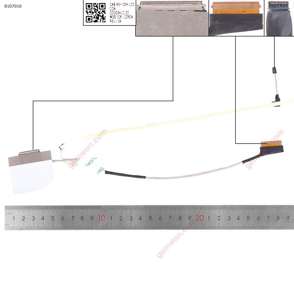 Picture of New LCD Display Screen Cable Replacement  For HP TPN-Q229 15-EC ZHAN 99 G2 40pin.