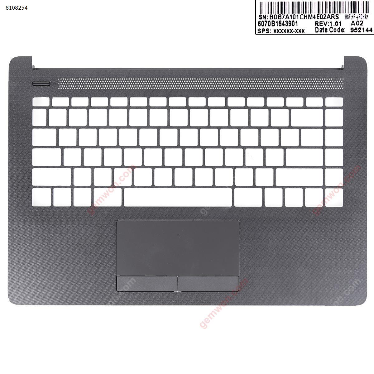 Picture of New Replacement Laptop Cover For For HP 14-CK 14-CM 240-G7 246-G7 TPN-I131 Palmrest Upper Cover with touchpad Gray.